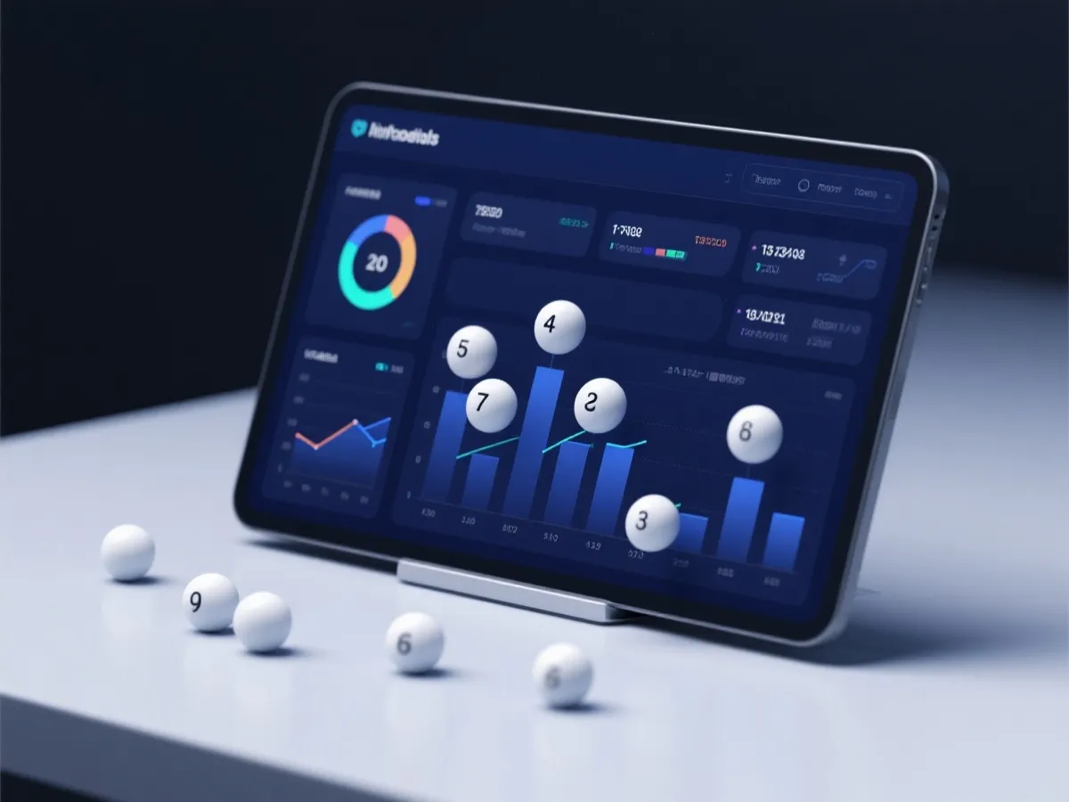 历史开奖数据与统计分析界面示意图